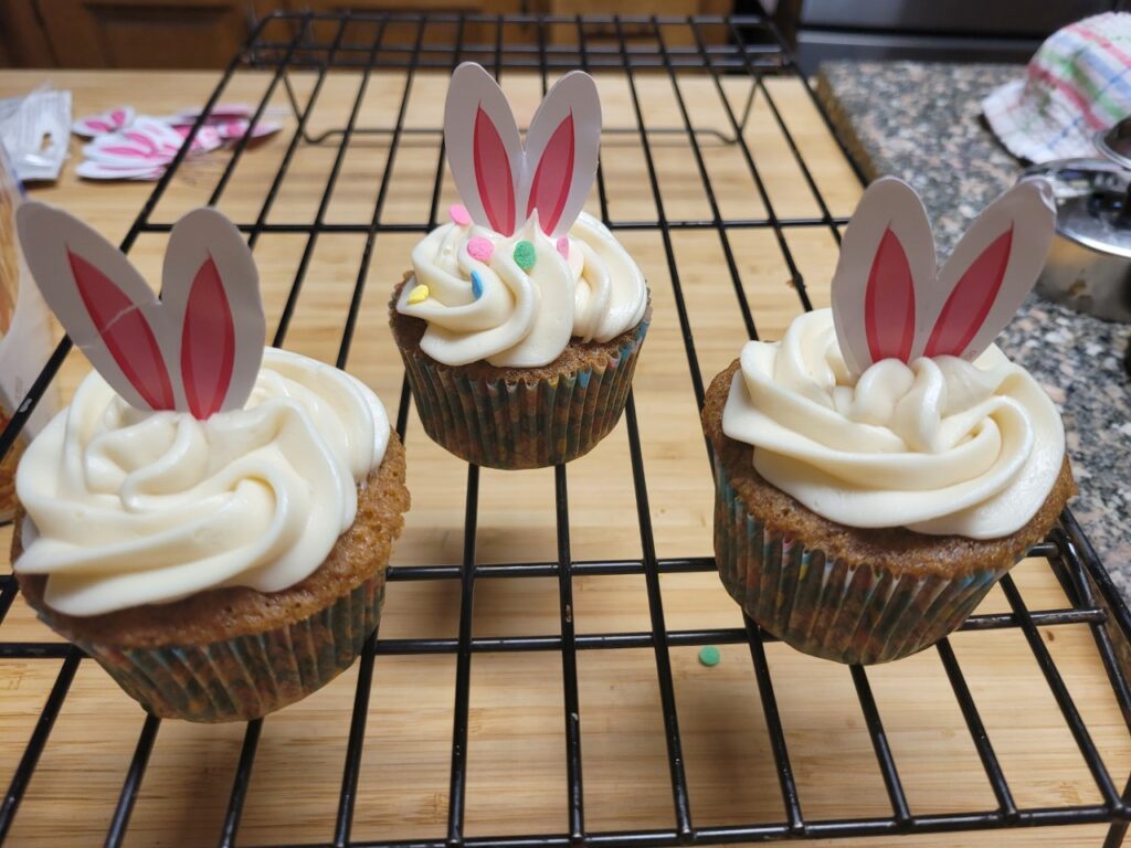 Every-“bunny” loves carrot cupcakes!